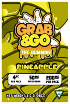Pineapple Gummies | 200mg | 4ct | 50mg/ea
