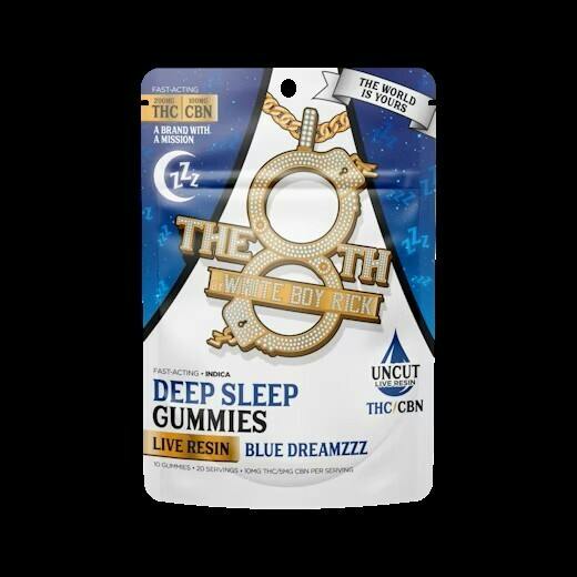 Blue Dreamzzz THC:CBN 2:1 Gummies | 200mg | 10ct | 20mg/ea