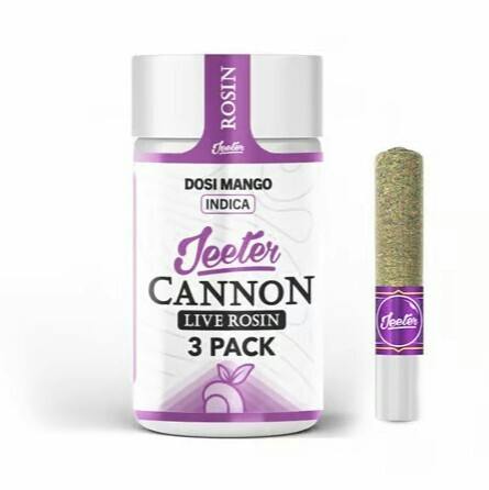 JEETER CANNON | DOSI MANGO | LIVE ROSIN 3PK | 1.5G | INDICA