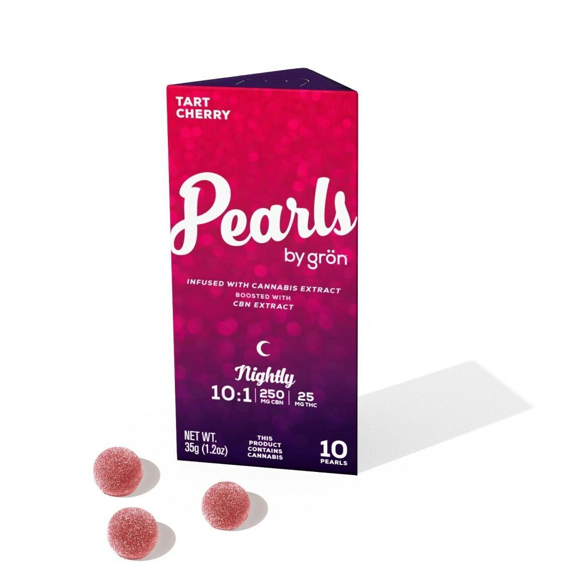 GRÖN | TART CHERRY - PEARLS | 10:1 CBN:THC | 200MG | INDICA