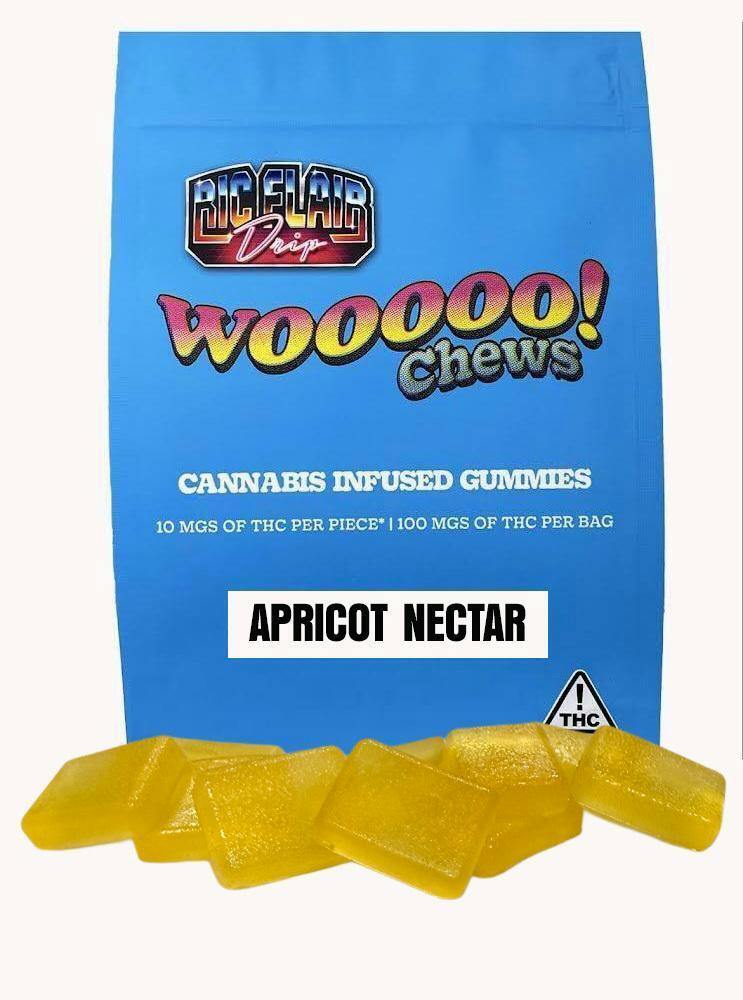 RIC FLAIR WOO CHEWS | APRICOT NECTAR | 100MG