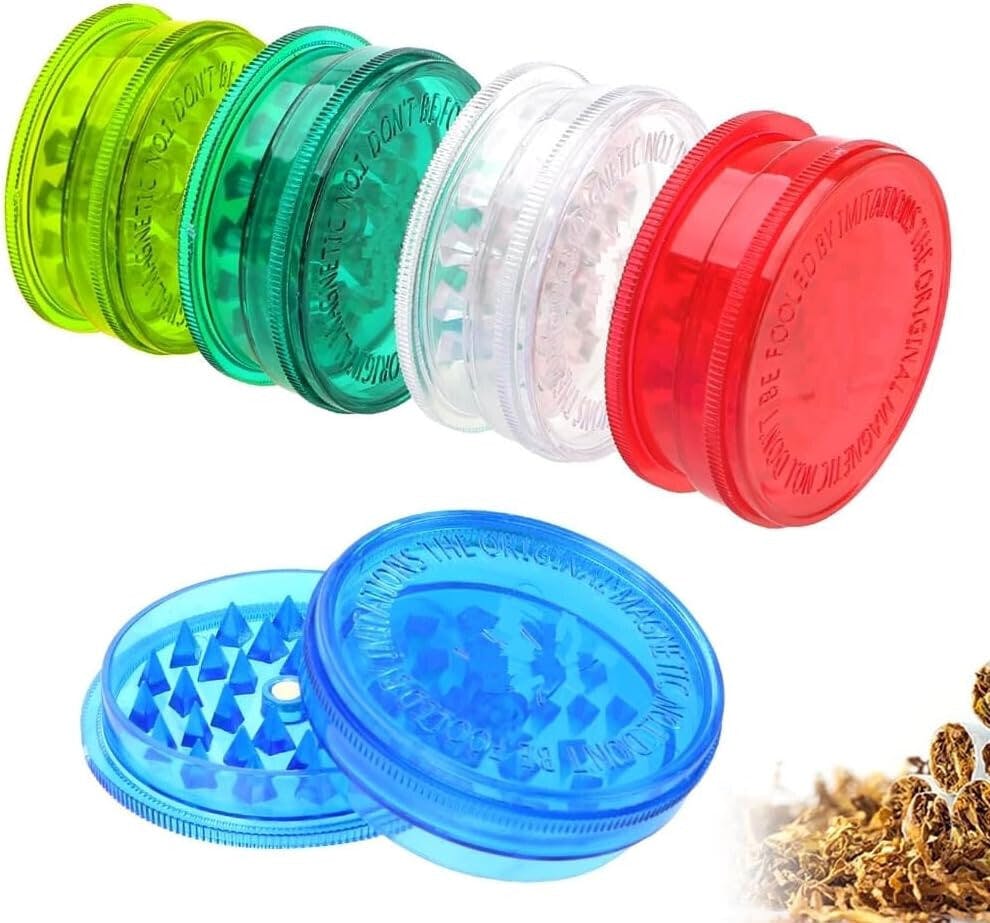 60MM ARCYLIC GRINDER | 2 PIECE at Apothecarium Green Medical Cannabis Dispensary