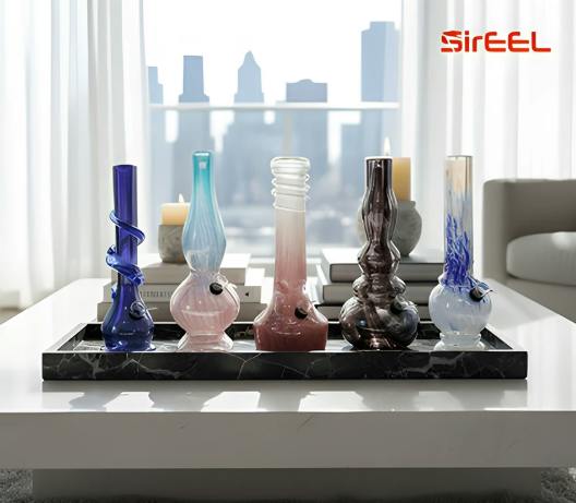 12" SOFT GLASS WATER PIPE