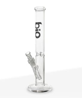 Bio: 12" Straight Bong | Black Logo