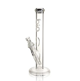 Bio: 12" Straight Bong | White Logo