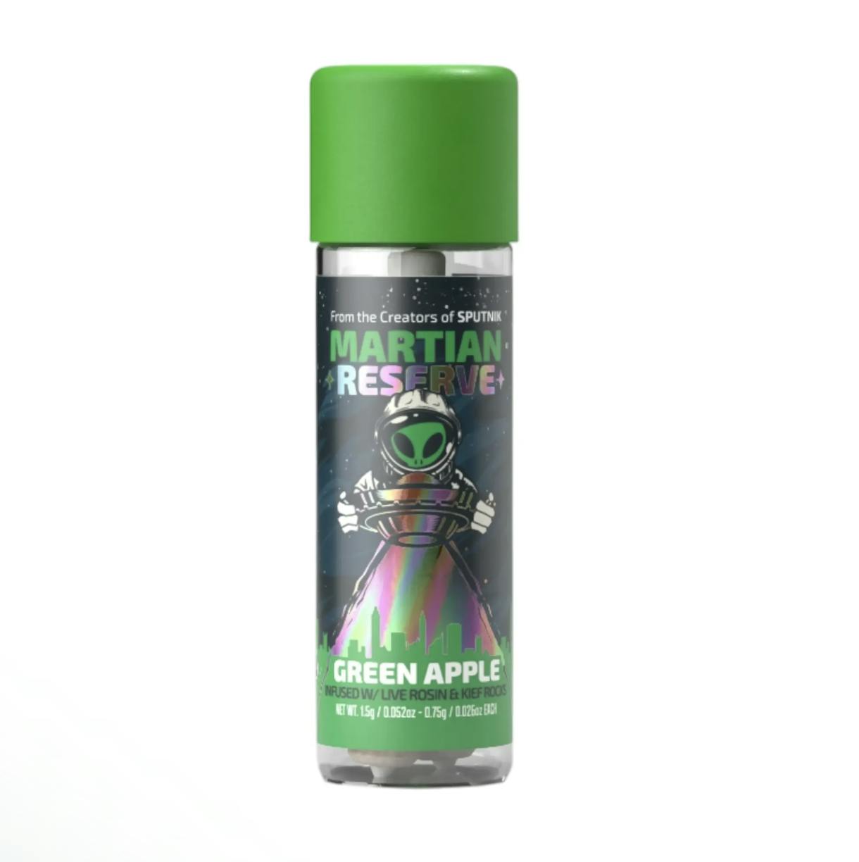 Martian Reserve Green Apple (H) | Infused Pre-roll 2 Pack