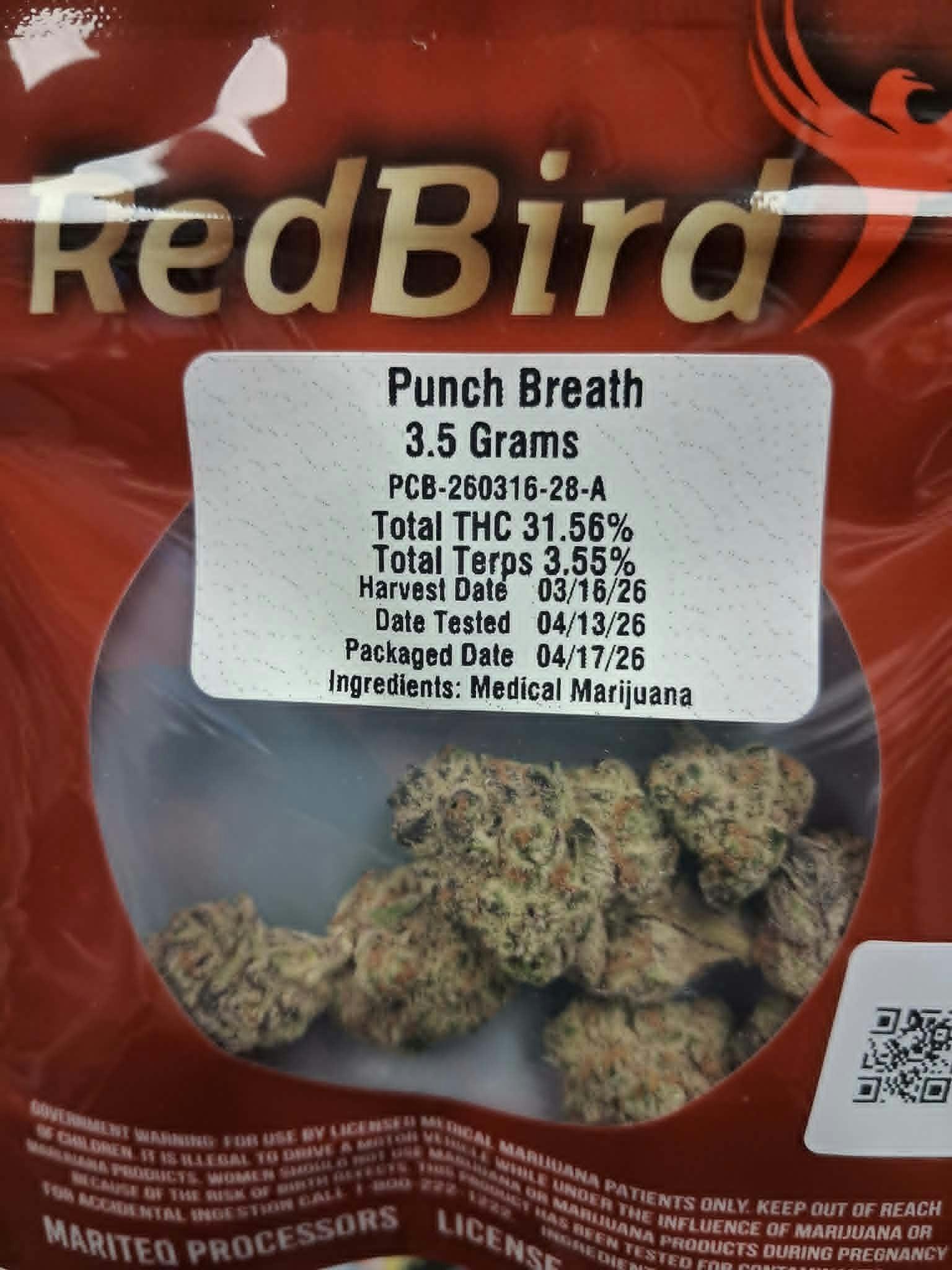 REDBIRD-Punch Breath - 3.5g - Flower A by RED BIRD