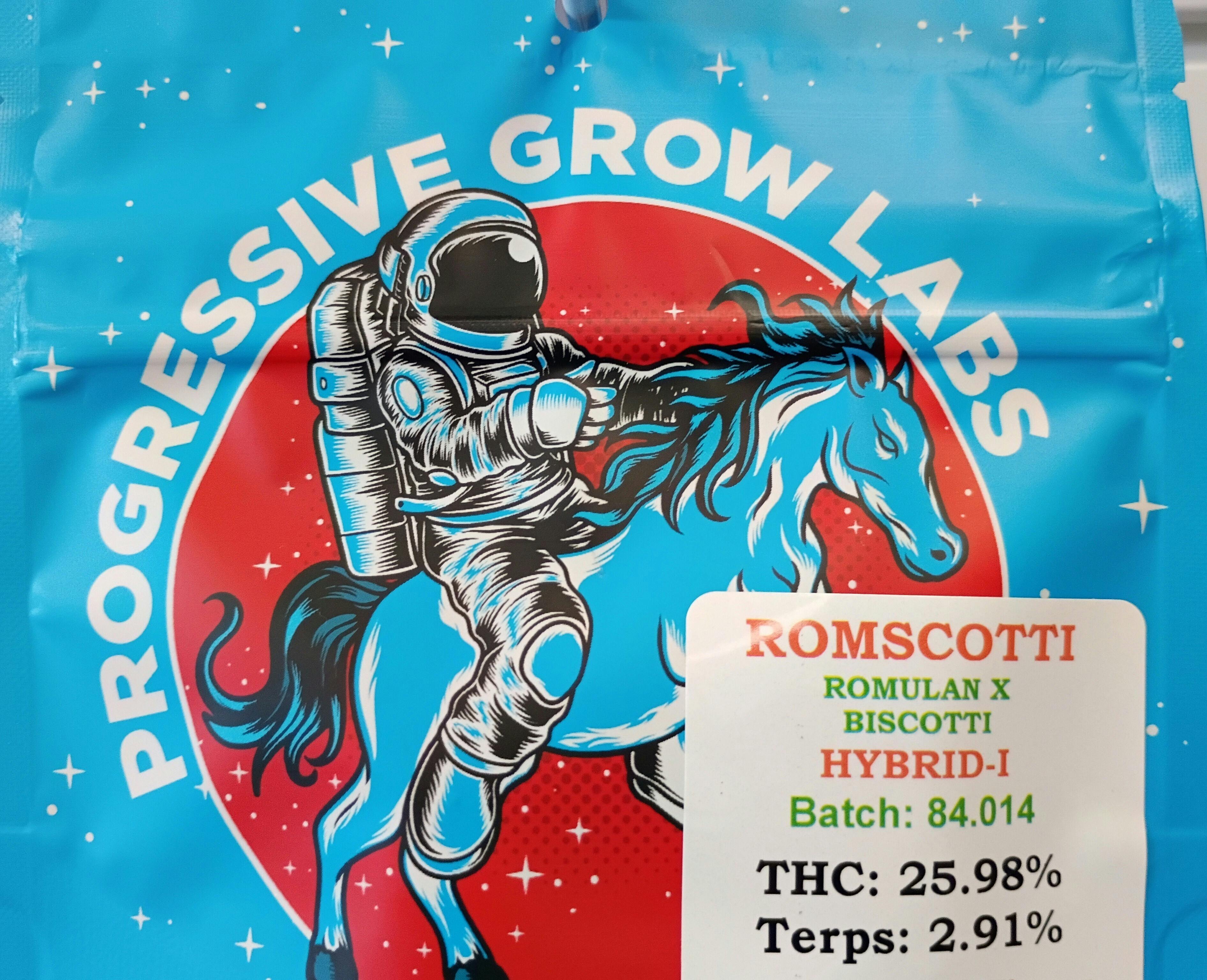 PROGRESSIVE-3.5G-PrePack Flower-Romscotti by Progressive Labs