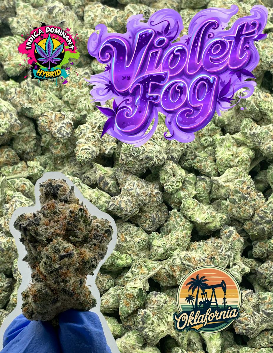 OKLAFORNIA-3.5grams-PrePack Flower-Violet Fog by Oklafornia