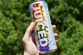 Juiced Sour Blue Razz Seltzer - Tastefully Baked