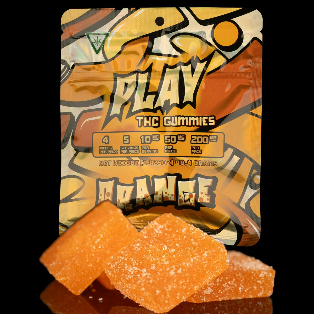 Play | Orange | 200mg | Gummies