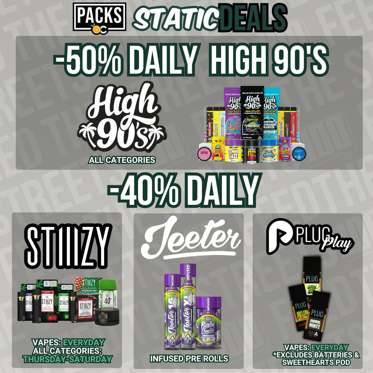 100PACKS at PACKS Club Weed Dispensary Orange County
