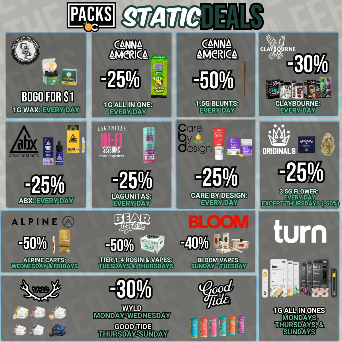 STATIC at PACKS Club Weed Dispensary Orange County