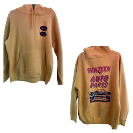 BENZEEN | LARGE - AUTO PARTS HOODIE - MUSTARD