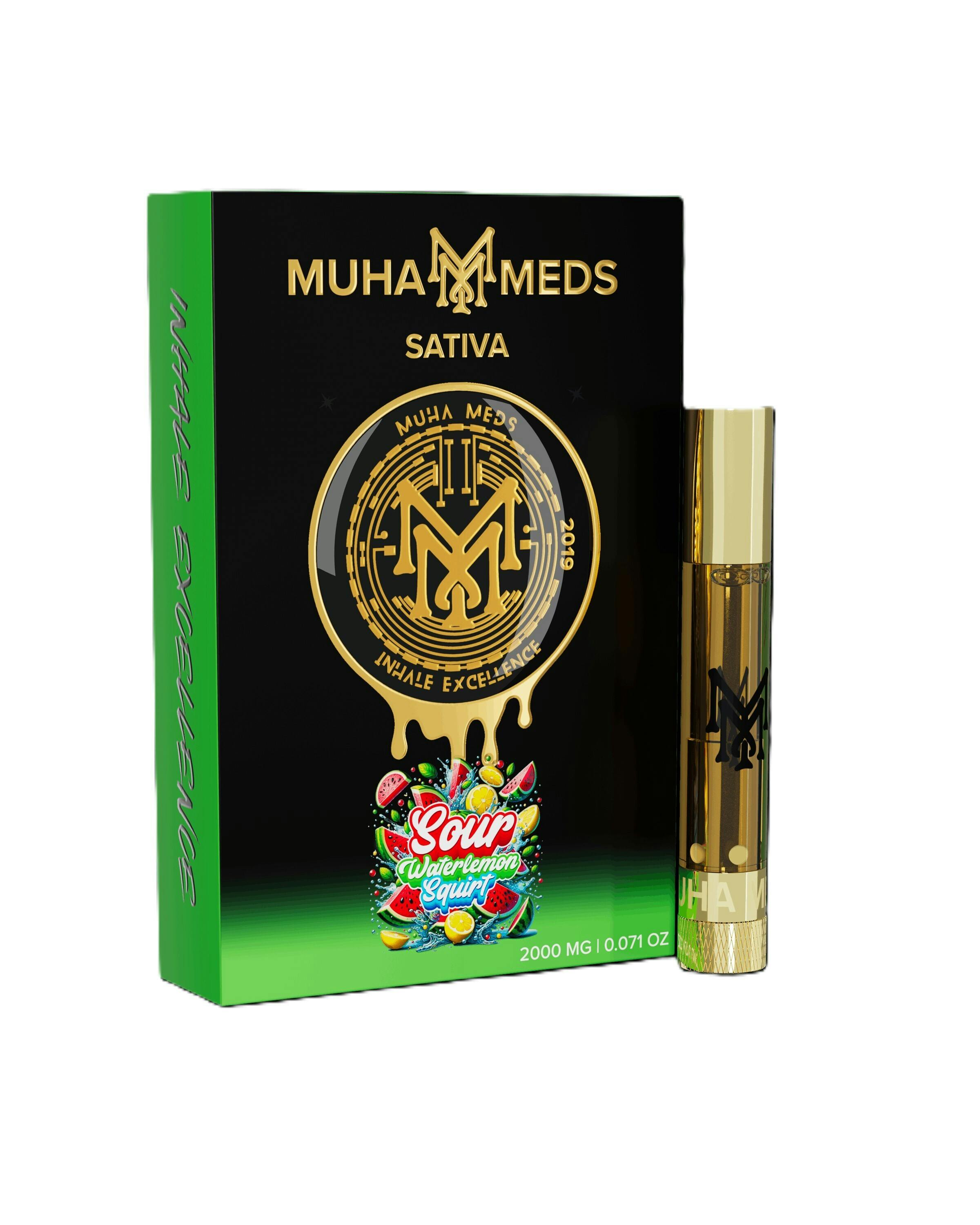 Muha Meds | Sour Watermelon Squirt | Cartridge | 2g by Muha Meds