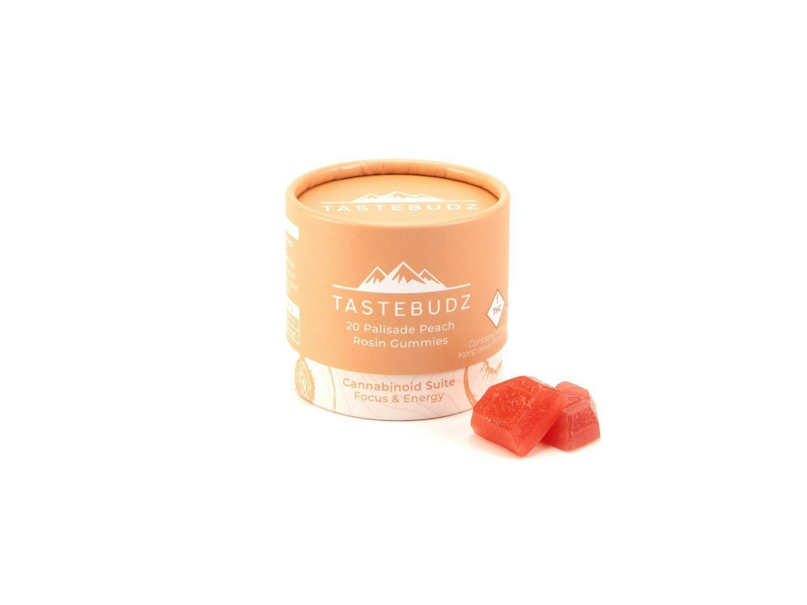 Palisade Peach Rosin Gummies | THCV | THC | 100mg