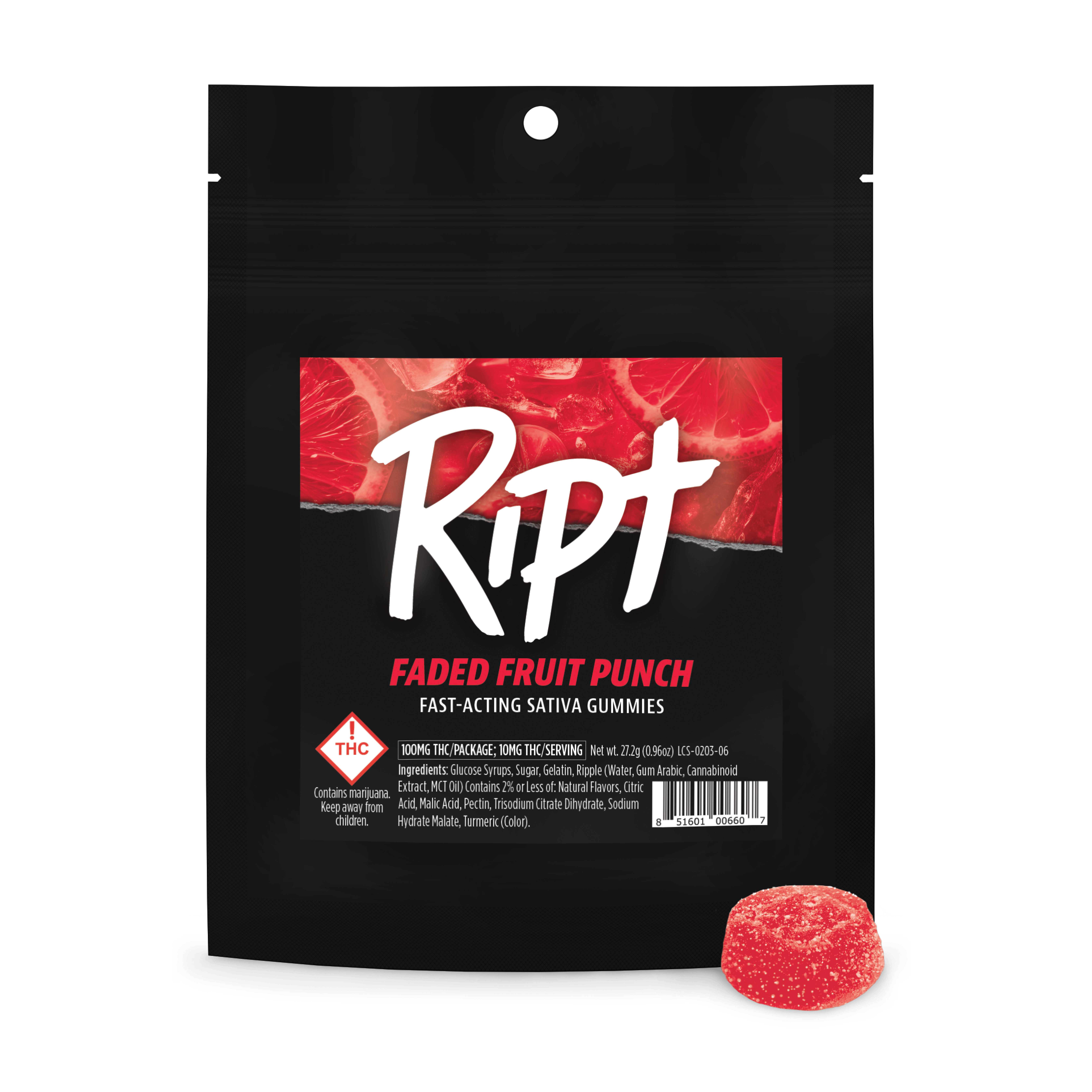 Ript - Faded Fruit Punch Gummies