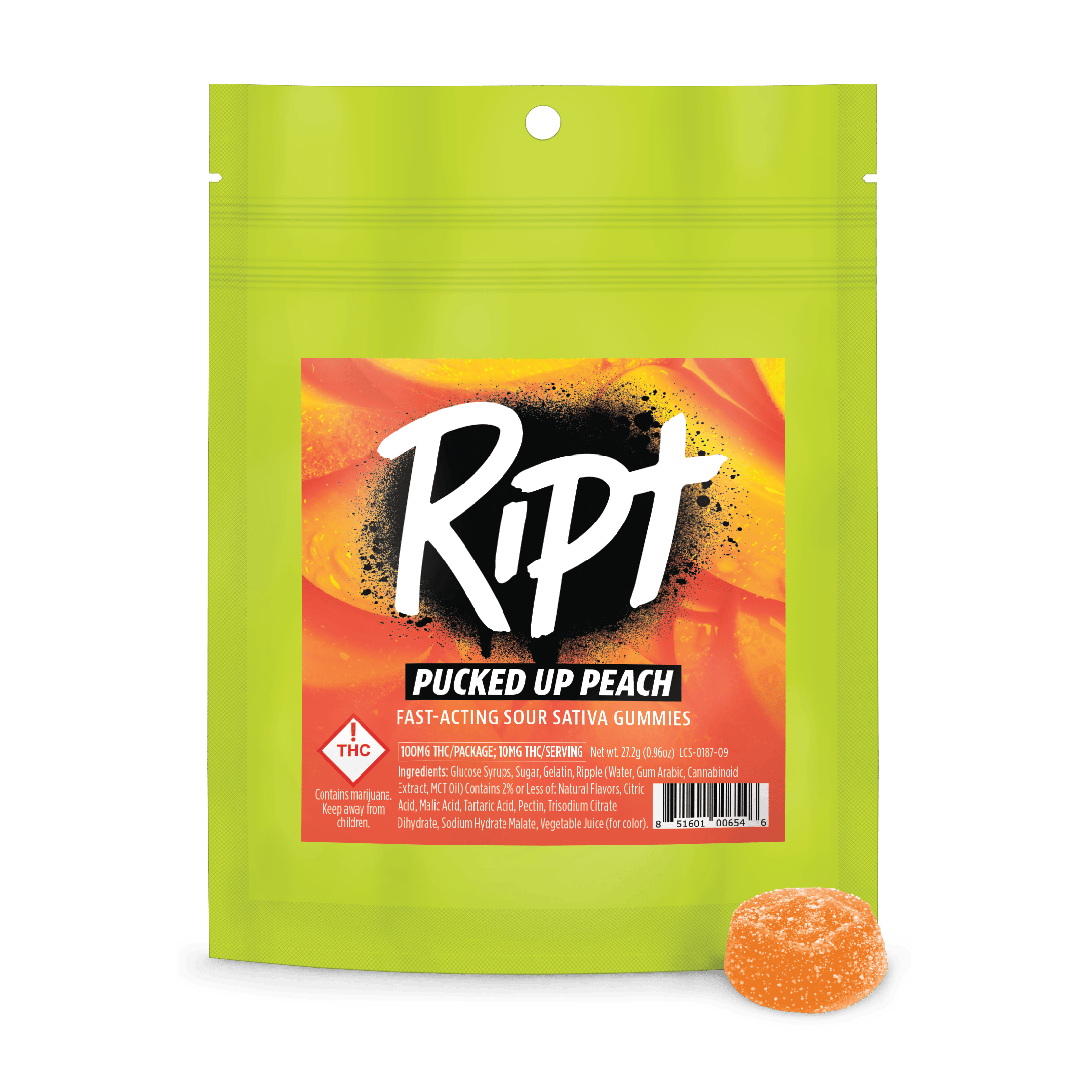 Ript - Pucked Up Peach Gummies