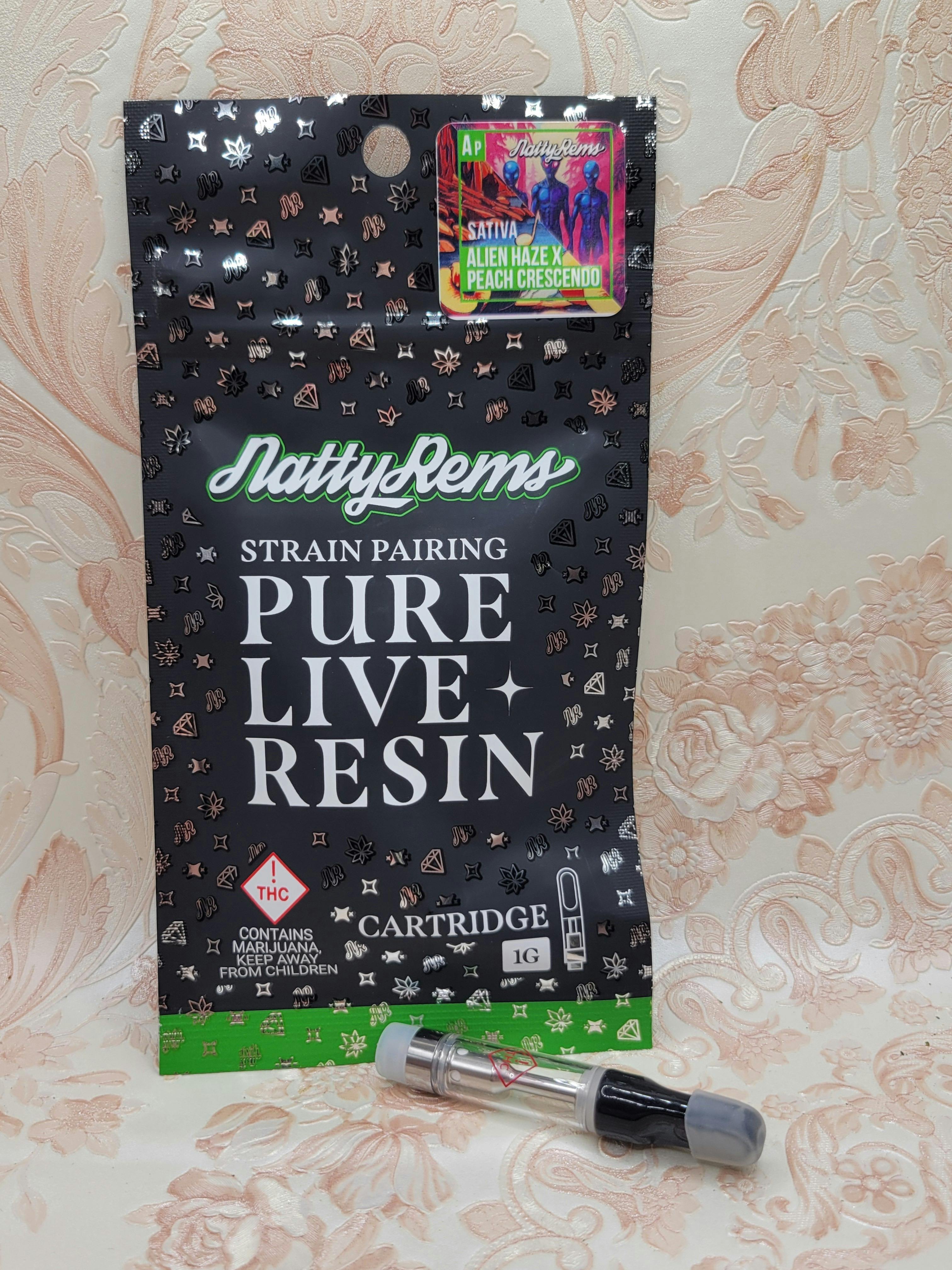 Peach Crescendo x Alien Haze | 510 Cartridge | 1g by Natty Rems