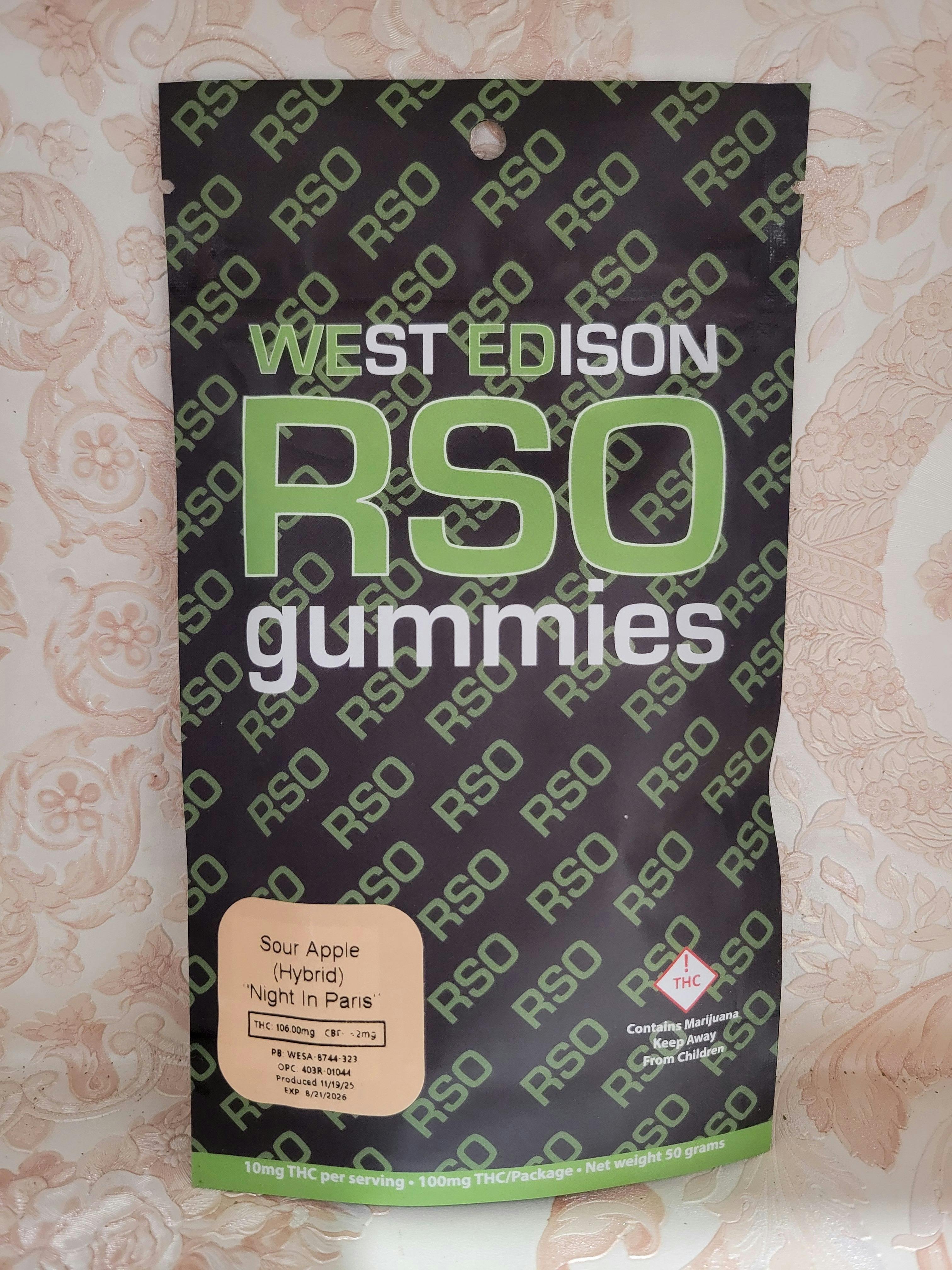 West Edison RSO Gummies 🍏✨ – Sour Apple (REC)