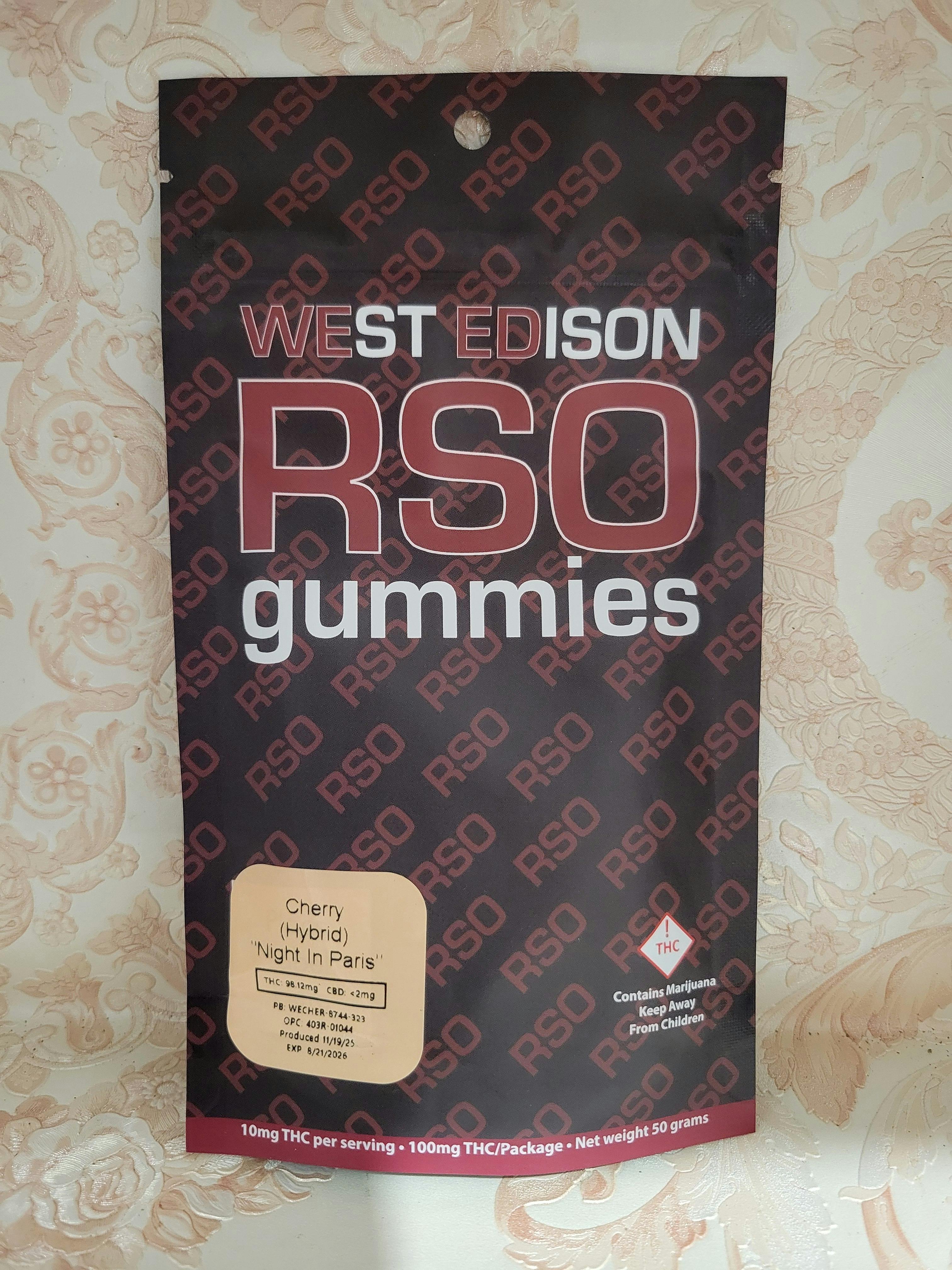 West Edison RSO Gummies 🍒✨ – Cherry (REC)