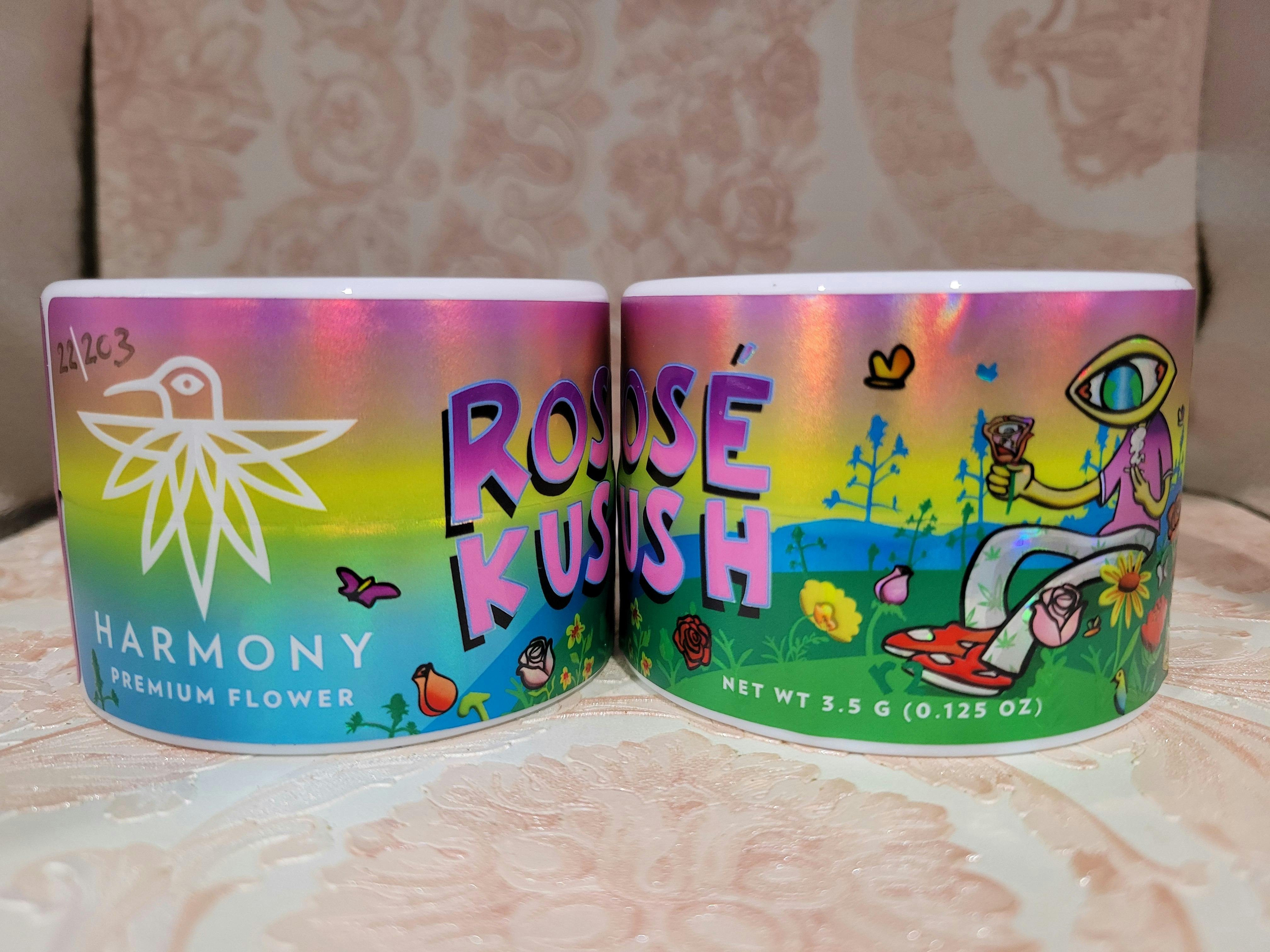 Harmony Pre-Pack Flower Eighth – 🌹🌿 Rose Kush (REC)
