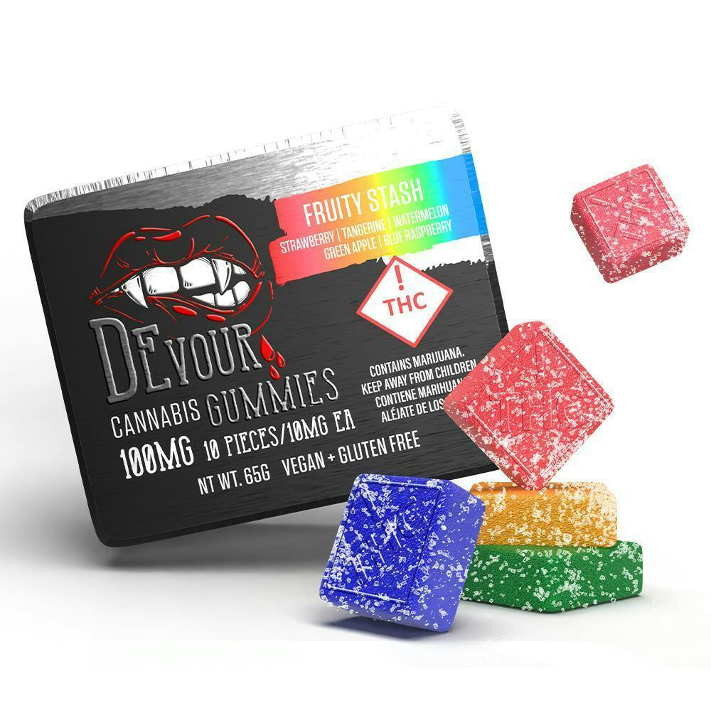 🌈🍓 Devour Gummies – Fruity Splash (Rosin Infused) (Rec)🍓🌈