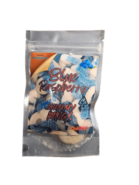 Blue Raspberry Ringz THC Infused Gummies