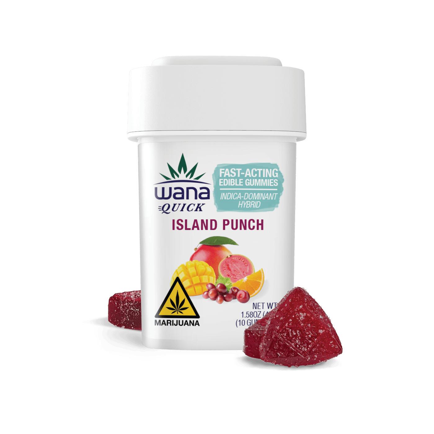 Island Punch - Indica [10 pack] by Wana Edibles