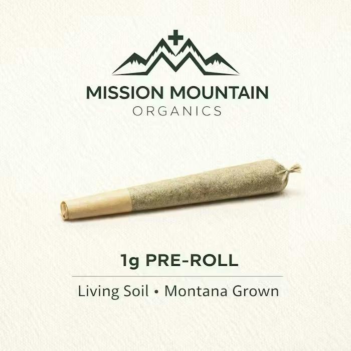 Hippie Crasher | Joints | 1g at Mission Mountain Organics Dispensary