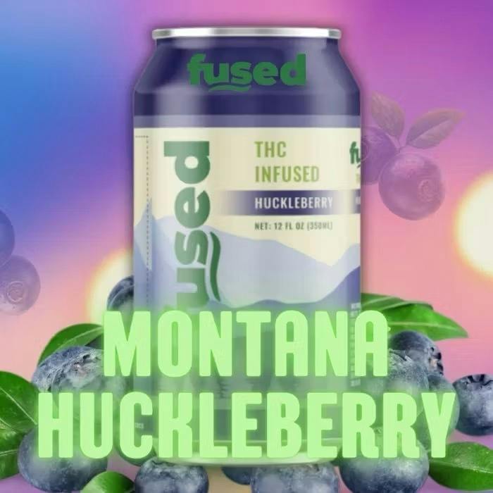 Huckleberry Seltzer at Mission Mountain Organics Dispensary