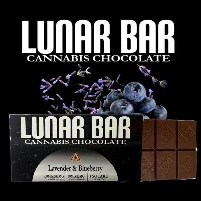 Lavender Blueberry Chocolate Bar | Chocolates | 10pk | 10mg/ea