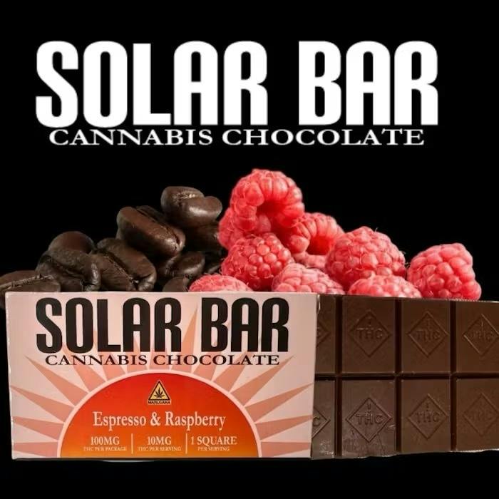 Espresso Raspberry Chocolate Bar | Chocolates | 10pk | 10mg/ea