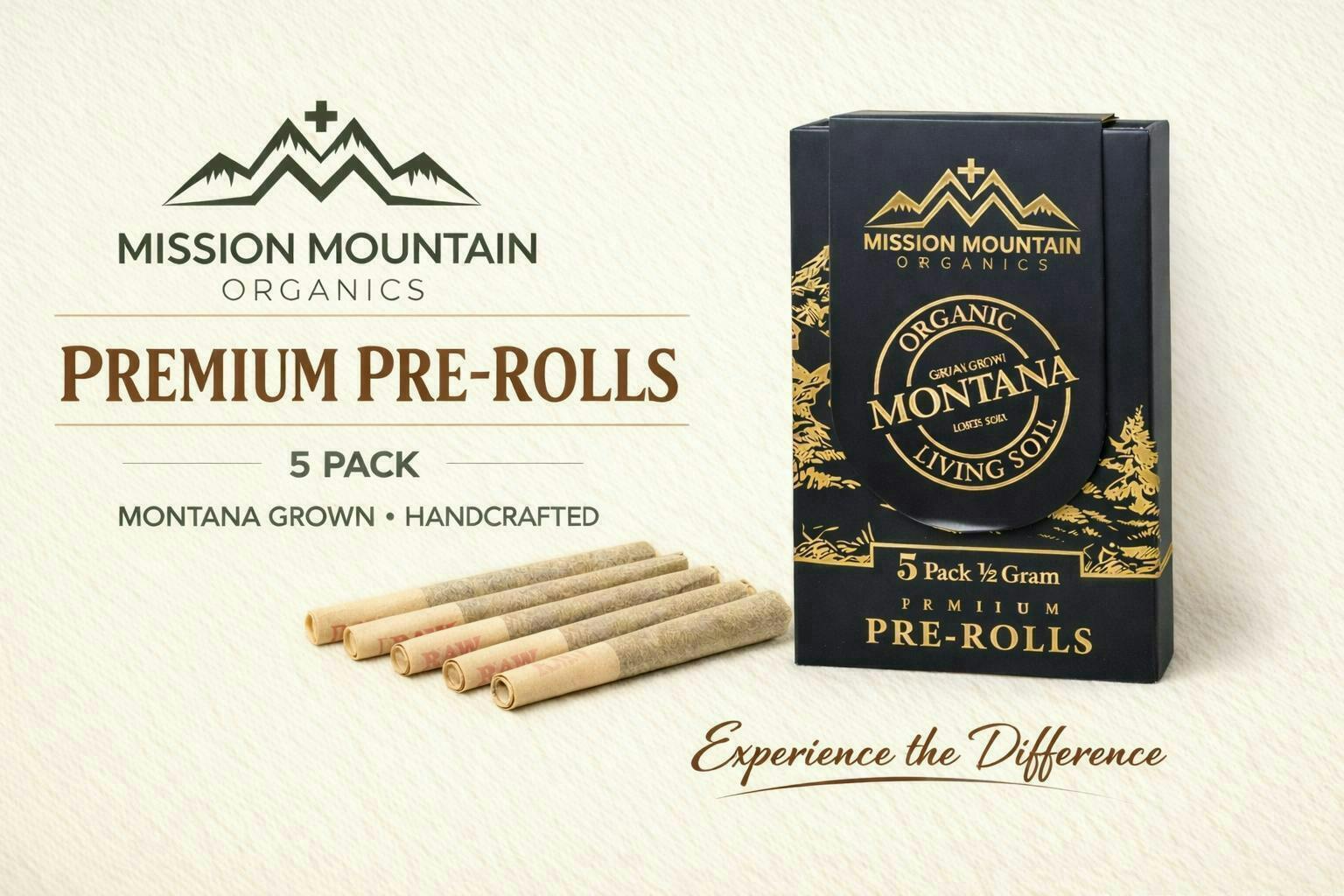 Mountain Hippie - 5 Pack - 0.5g Prerolls