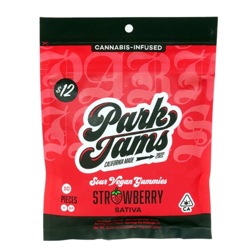 Park Jams • Good Vibes Strawberry Gummies | SATIVA | NATURAL VEGAN