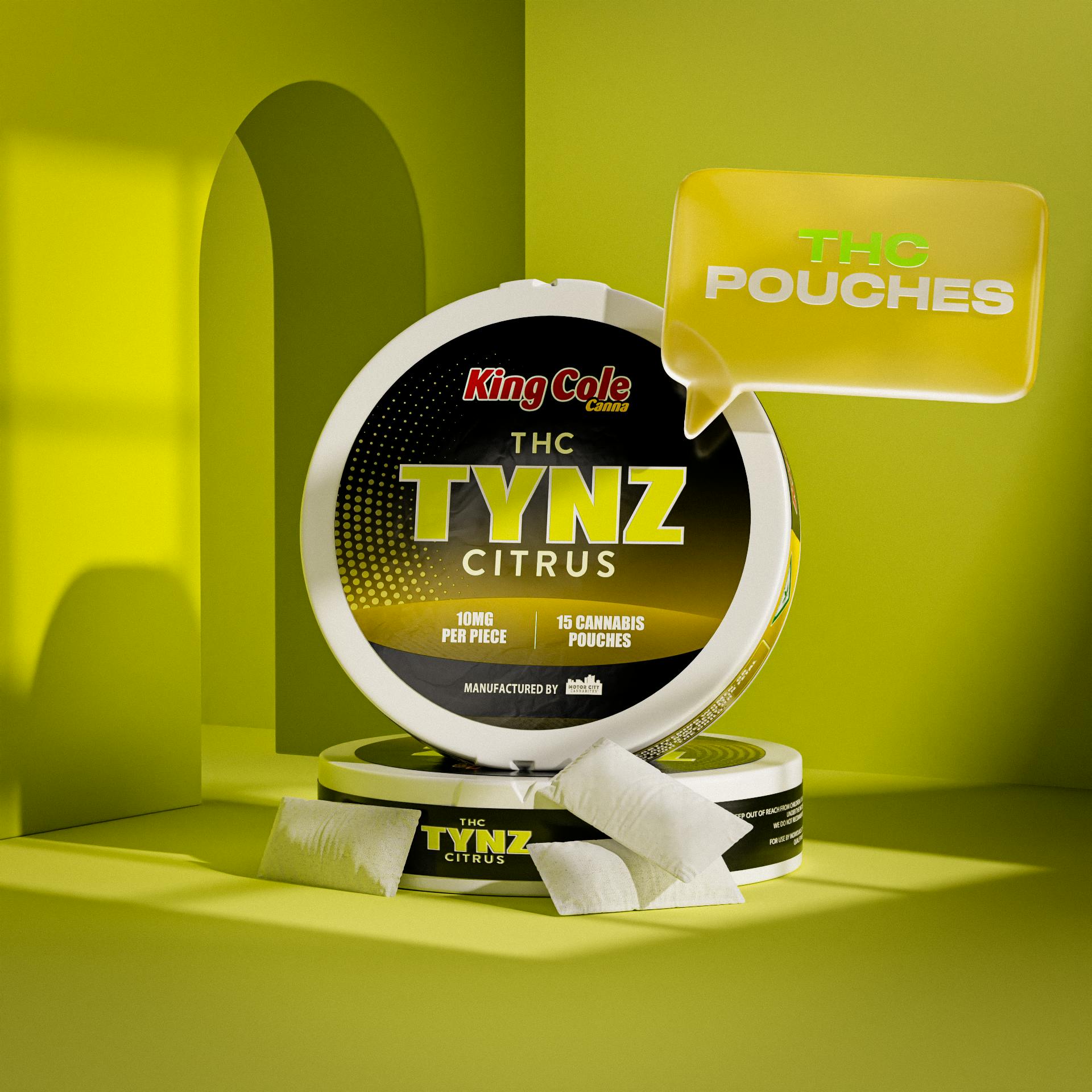 Tynz | Citrus Pouches | 150mg | 15ct | 10mg/ea