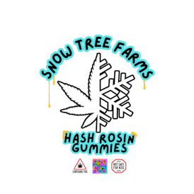 Snow Tree Farms 500mg. Hash Rosin Gummies.