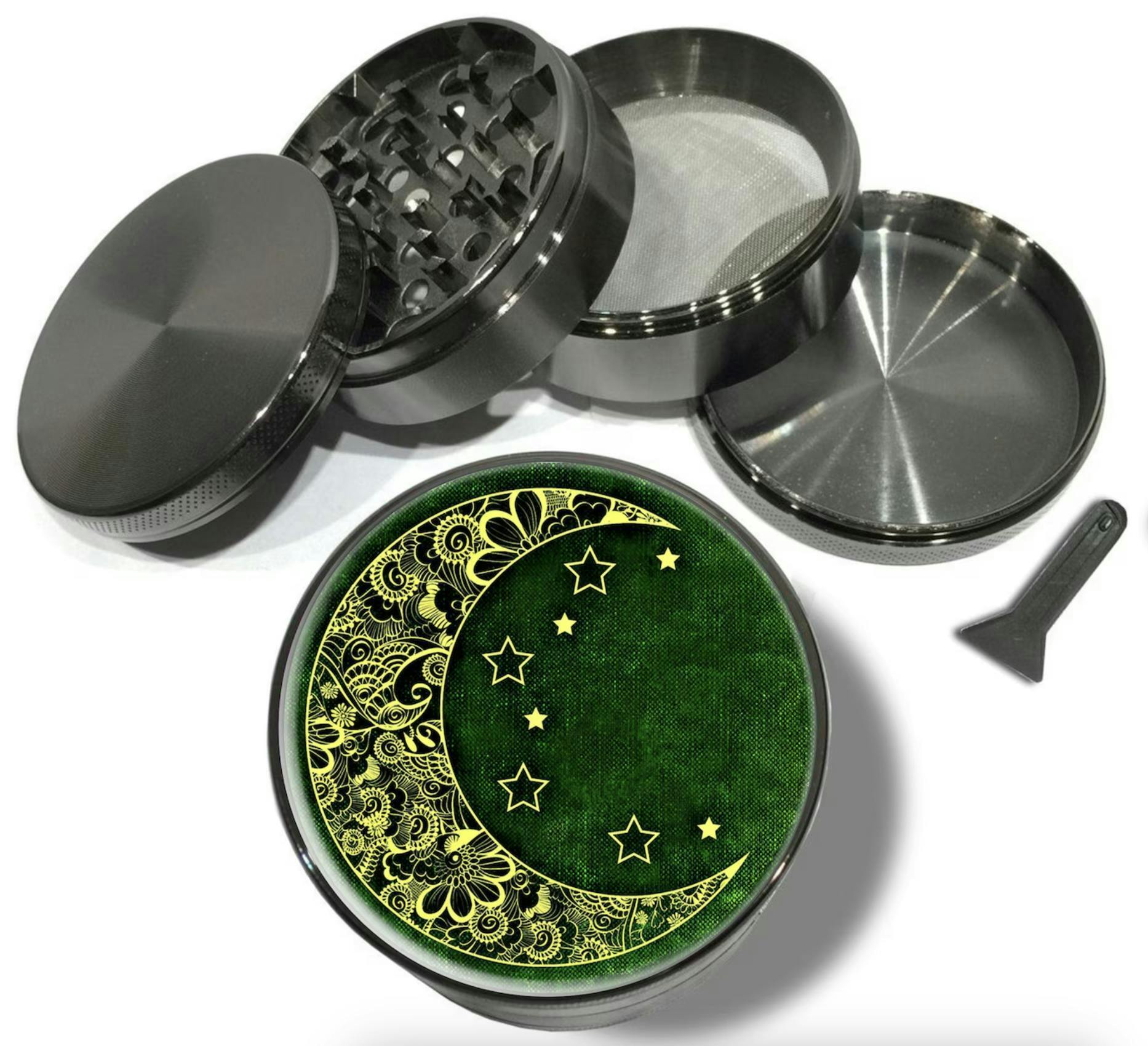 Crescent Moon w/ Stars Grinder