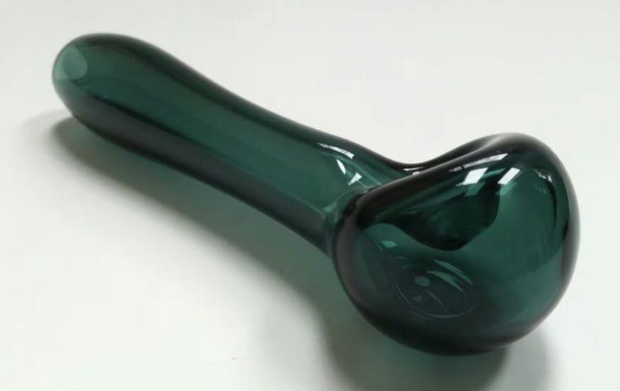Shiny Teal Spoon Pipe
