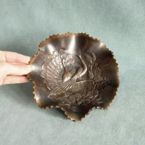 Vintage Brass Witch Bowl