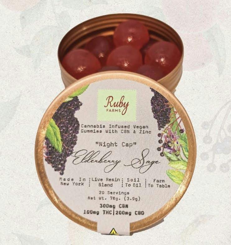 Elderberry Sage Gummies | 100mg | 20ct | 5mg/ea by Ruby Farms