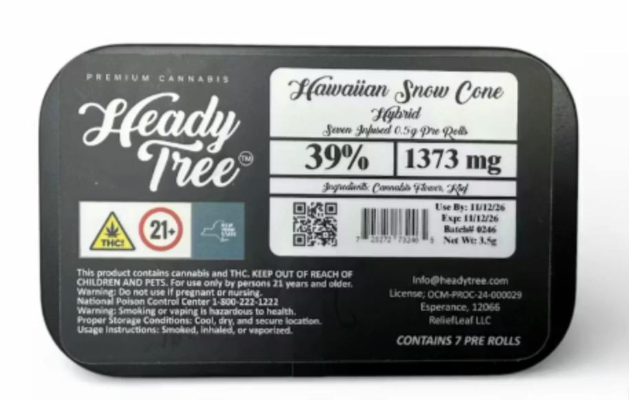 Hawaiian Snow Cone | Infused Minis | 0.5g each | 7pk by Heady Tree