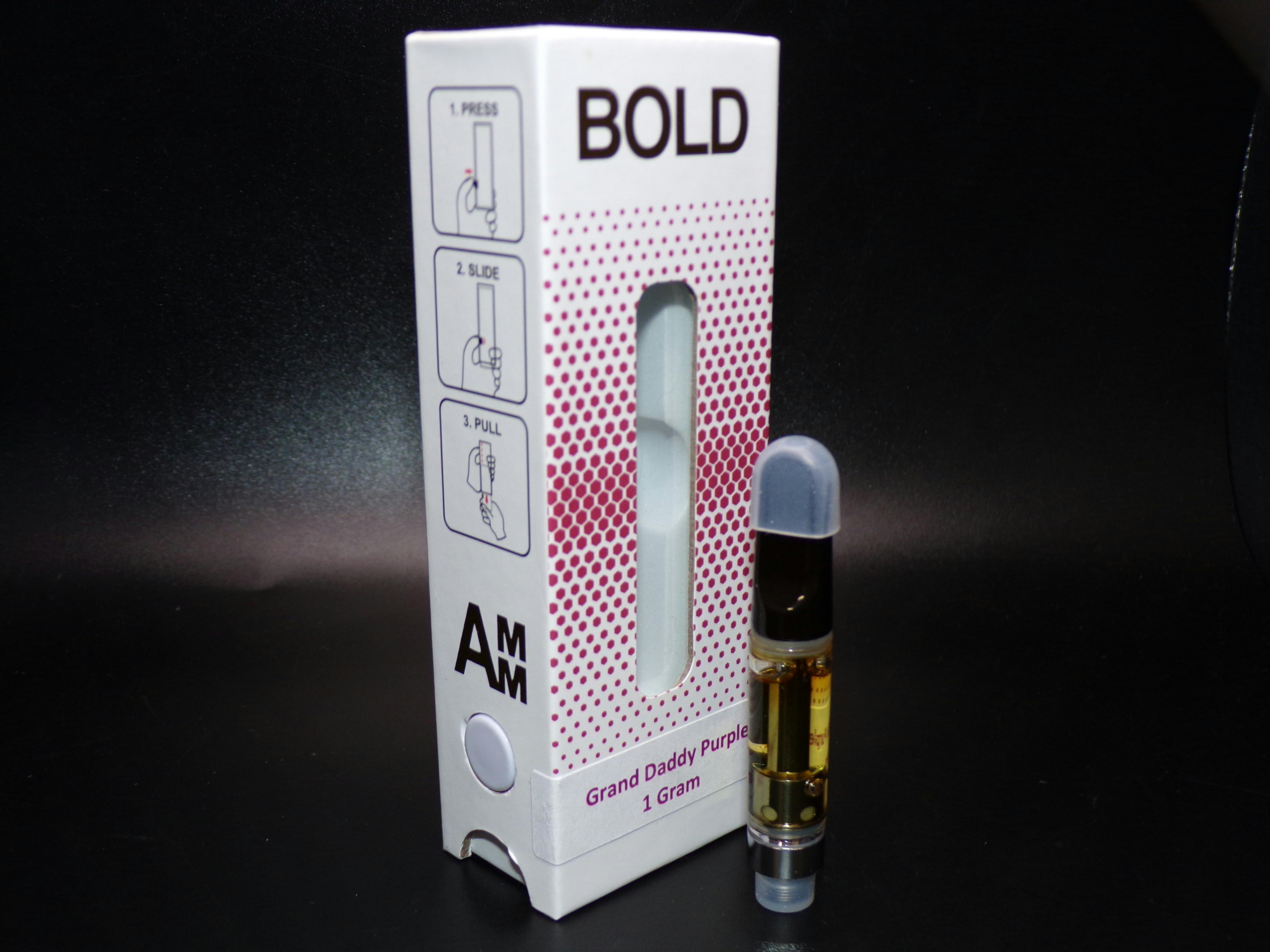 BOLD - 24k Grand Daddy Purple Distillate Vape 1g