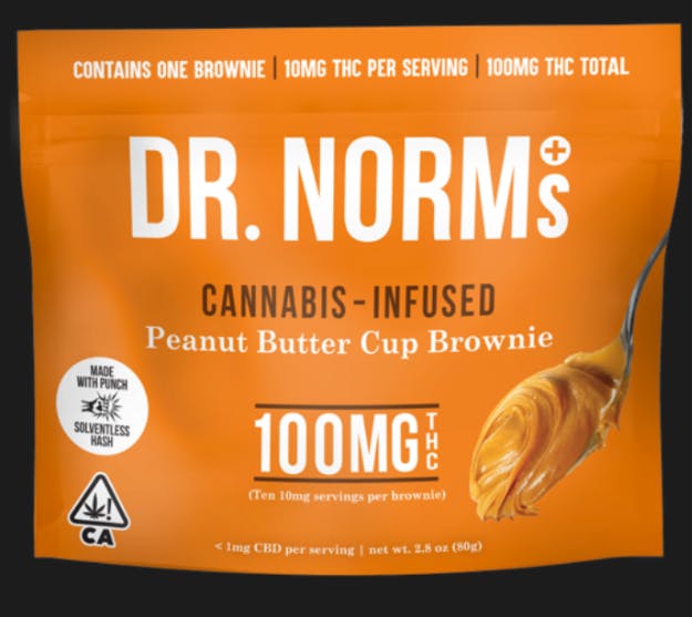 DR. NORM'S: Peanut Butter Cup Brownie