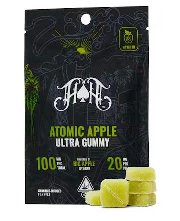 Ultra | Atomic Apple Gummies | 100mg | 5ct | 20mg/ea