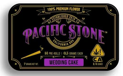 Pacific Stone | Wedding Cake | Pre-Rolls | 0.5g each | 14pk