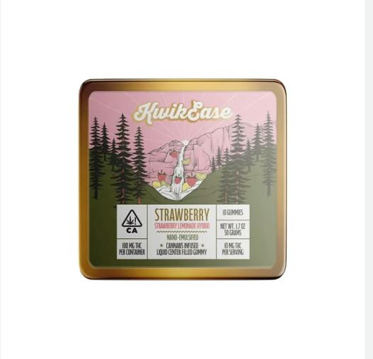 Kwik Ease Strawberry Nano Emulsified Gummies