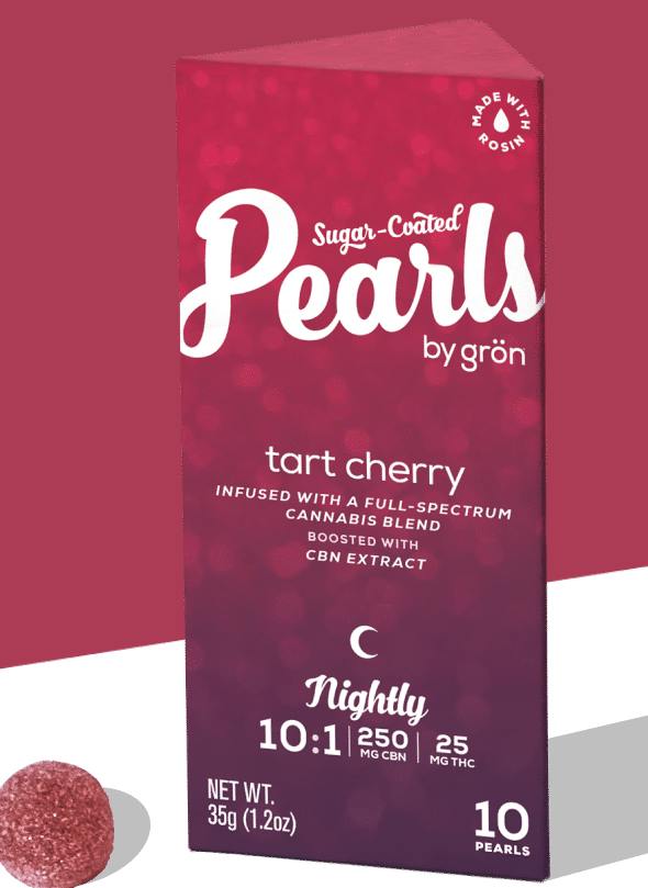 Tart Cherry 10:1 CBN:THC Rosin Gummies | 25mg | 10ct | 2.5mg/ea