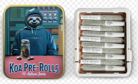 Trainwreck x Blueberry Live Resin Prerolls - 0.7 g - 2 Pack