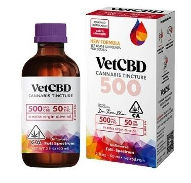 VetCBD, Extra Strength 10:1 Tincture, 500mg, 2oz